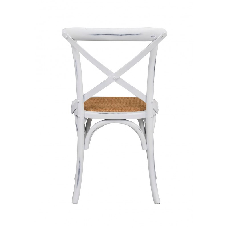 BA Cross Back Dining Chair White